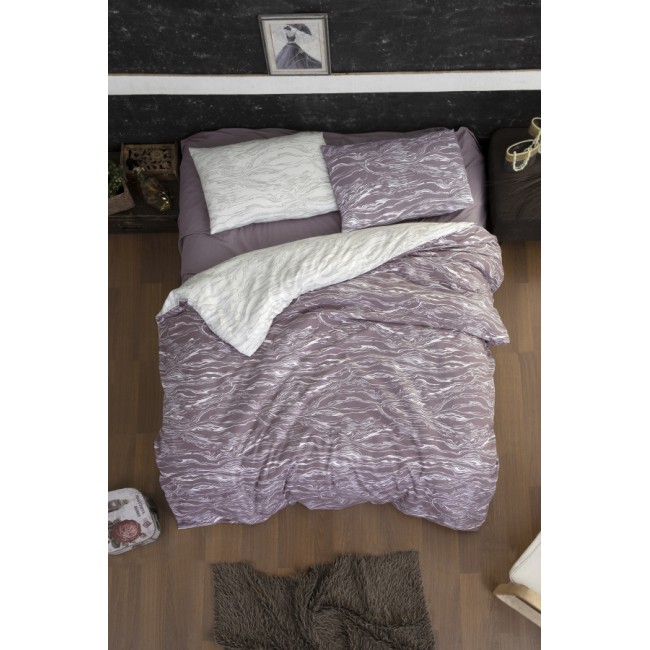 Постельное белье Карвен LARNELL LILAC фланель евро