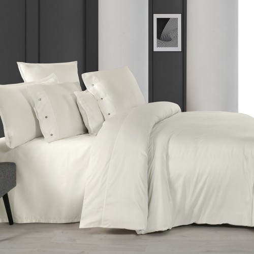 Постельное белье "Sarev" (300 tc) сатин евро N380 MONOCHROME v1/Off-White