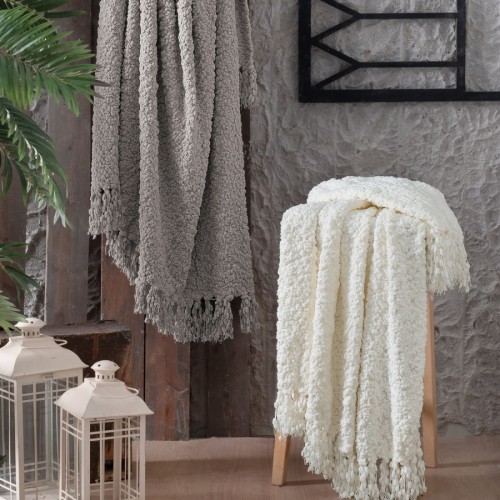 Плед Sarev 130*170 полиэстер Р 975 AGRONA V1/EKRU