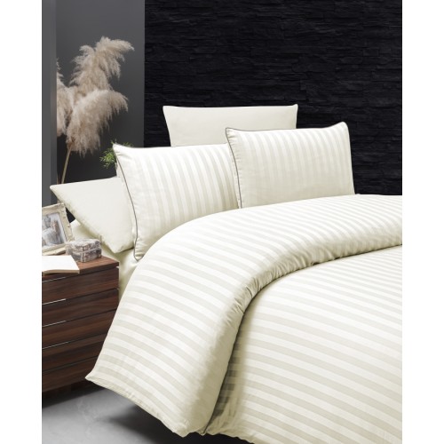 Пододеяльник+наволочка Карвен QUILT евро сатин Ramond Cream.