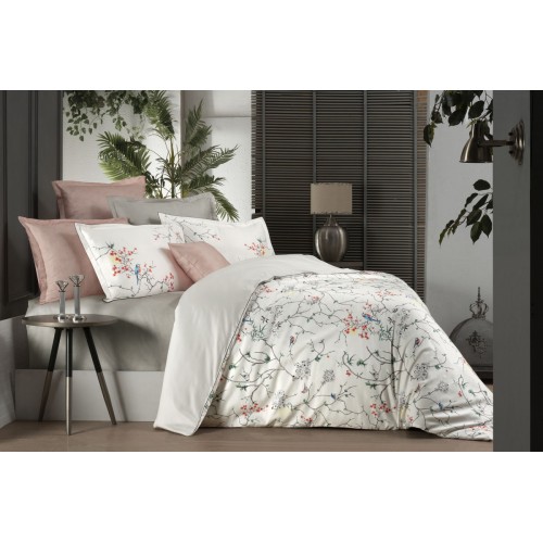 Постельное белье "Sarev"сатин семейное N141 "MATHILDA" v1/Bej