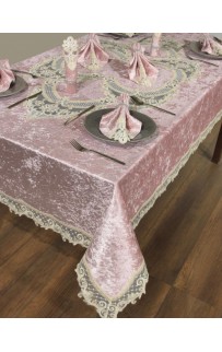 Скатерть FINEZZA " Melisa " 160*230 круж и салф 8 шт.(бархат) М 750 (Акция)