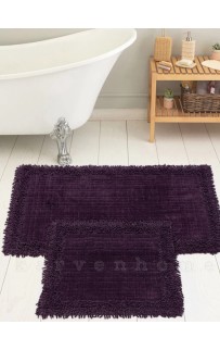 Набор ковриков для ванной Карвен K.M.EKOSE/с бахрамой 50*60-60*100 KV 426 mor/фиолетовый