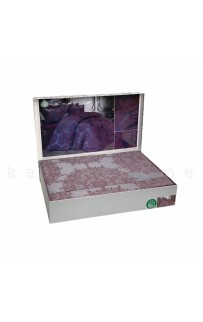 Постельное белье Карвен бамбук евро N065 Tiara бордовый