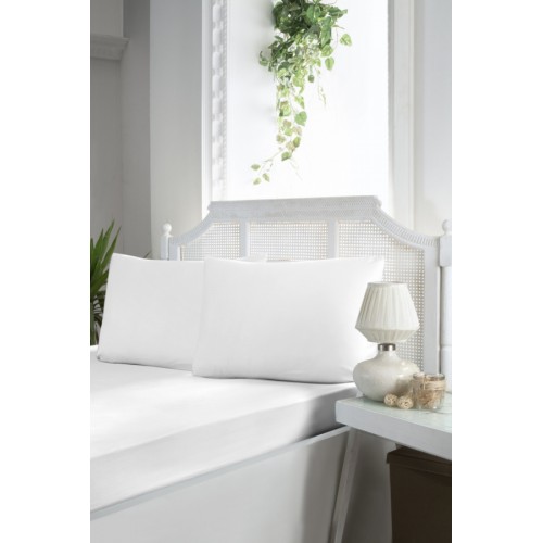 Простынь Карвен на резинке+наволочки 100*200 +33см/ 50*70(1) ранфорс Р 902 v1white/белый (Акция)