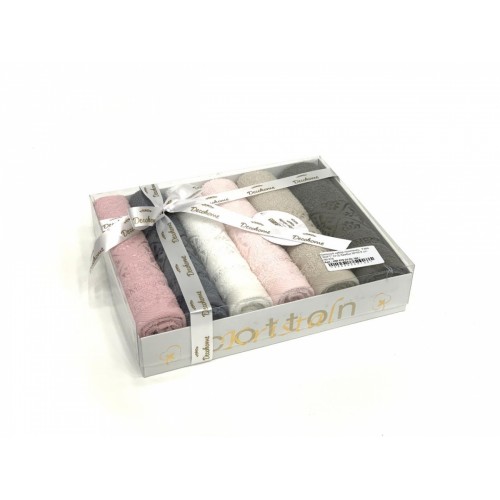 Набор полотенец кухонный Карвен "SOFT" (V-2) махра в коробке 30*50 6 шт. HM 678