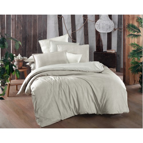 Постельное белье Sarev SUMER FANCY Поплин семейный.BEJ/V1