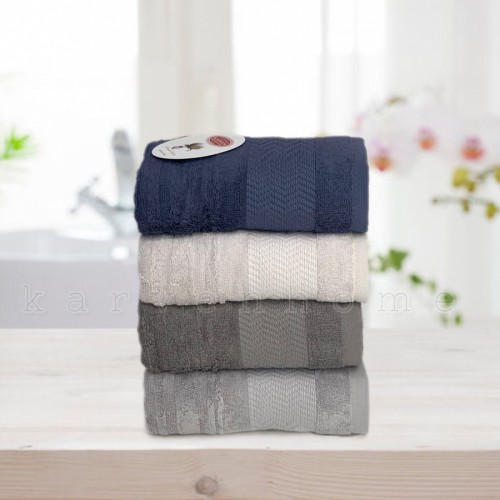 Набор полотенец Карвен "MIRANDA" Cotton (penye) 50*90 4шт. махра HS 1004