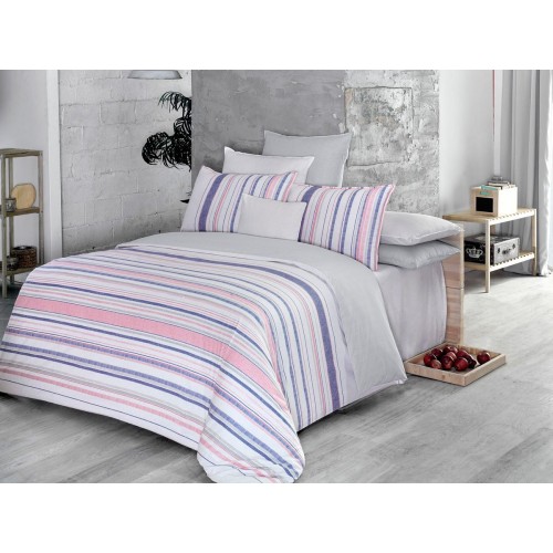 Постельное белье "Sarev"ранфорс семейное"RIGA" v2/синий