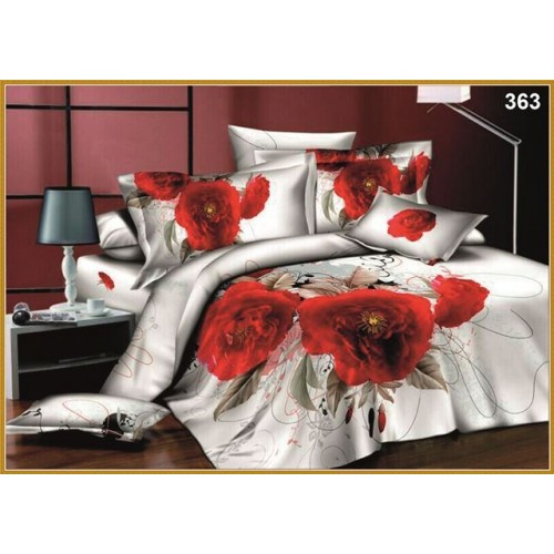 Постельное белье "Карвен" (сатин Де люкс 3D )1,5 спальн. (363) (Акция)