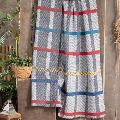 Плед Sarev хлопок 1,5 спальн. Р 917 RAGNAR V1/GRI