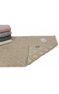 Коврик для ног Карвен "TILE" 50*80 махра KV 434 bej