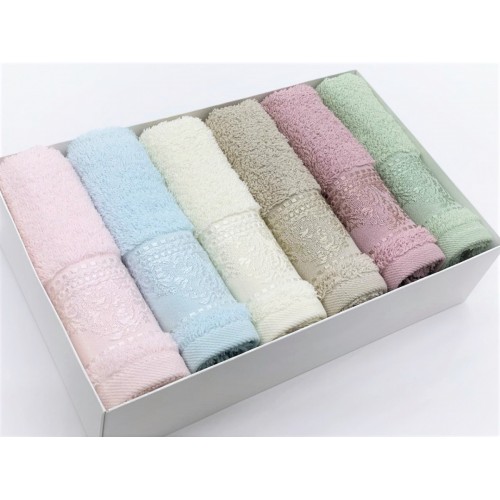 Полотенце кухонное Карвен "Sara " махра 30*50 6 шт. НМ 595