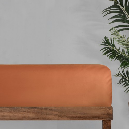 Простынь SAREV (300 tc) 1,5 спальн. сатин 220*280 см P 980 MONOCHROME v13/Terracotta