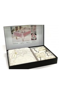 Скатерть FINEZZA " Melisa " 160*230 круж и салф 8 шт.(бархат) М 750 (Акция)