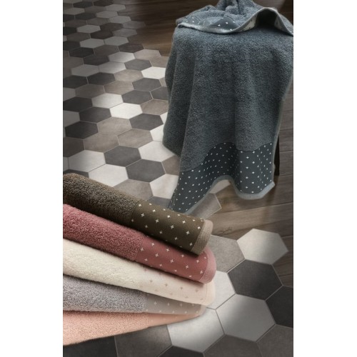 Кухонный набор полотенец  Карвен "YILDIZ" махра в коробке 30*50 6 шт. HM 678 (V-9)