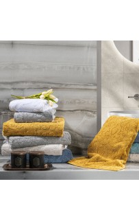 Полотенце Zebra casa "DAMASK" 50*90 1шт. махра Н 1013 серый
