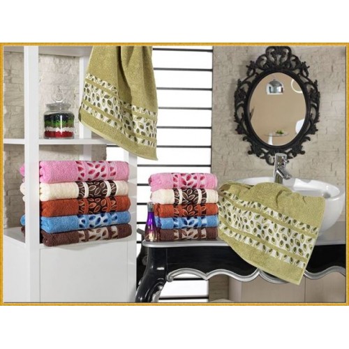 Полотенце "Ламина" бамбу 50*90 6шт. Н 1428 (Акция)