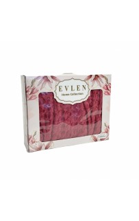 Плед EVLEN Super Soft "СЕРДЦЕ" 180*240 в коробке п/э Р 945 бордовый (Акция)