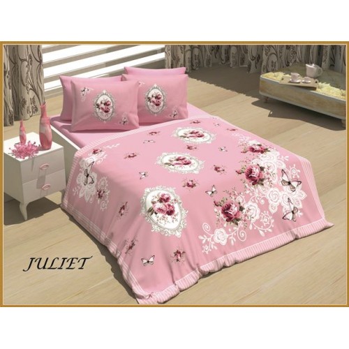 Постельное белье "Карвен" EхCLUSIVE ранфорс 3D евро (Juliet)