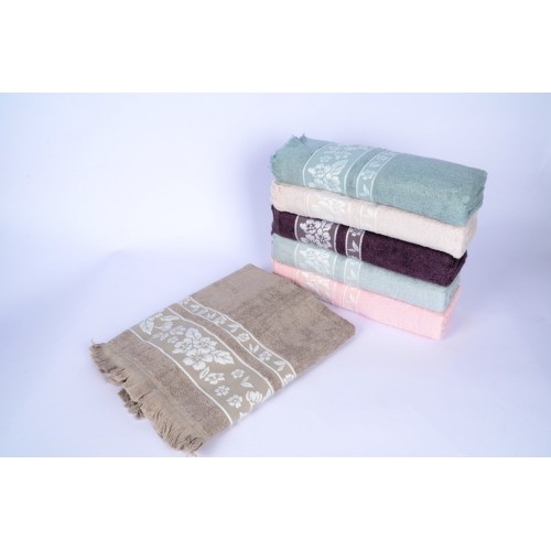 Полотенце Карвен "JASMINE" 50*90 6шт.бамбук Н 4027 (Акция)