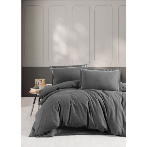 Постельное белье Карвен фланель семейный N245 SOPRANO Anthracite