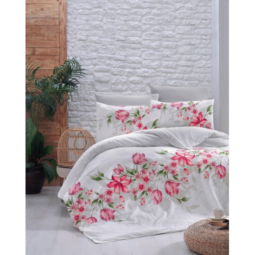 Постельное белье "Карвен" ранфорс 1,5 спальн. (Riella pink)