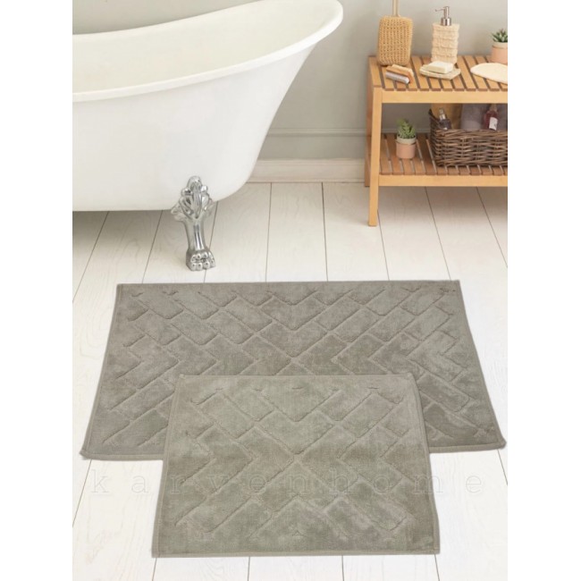 Набор ковриков для ванной Карвен PARKE KV 422 gri/серый