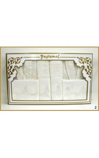 Халат "Pestemal" 2 шт.муж./жен. c полотенцами 50*90(2)/70*140(2)/L В 319 (Акция)