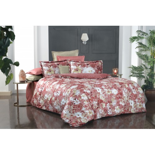 Постельное белье "Sarev"сатин семейный N230 MORENO v2/ Kirmizi