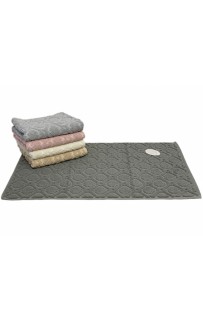 Коврик для ног Карвен "TILE" 50*80 махра KV 434 gri
