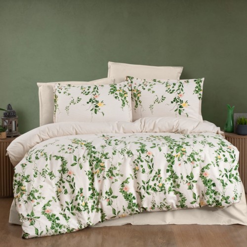 Постельное белье "Sarev Bazaar" ранфорс 1,5 спальн. N376 HELIх v1/Bej