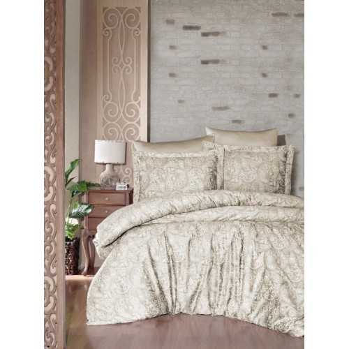 Постельное белье "Карвен" сатин семейный (Lima sutlu kahve)