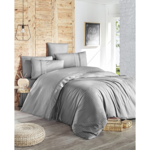 Постельное белье "Карвен" DELUхE ранфорс 1,5 спальн (Gala Gri) (Акция)