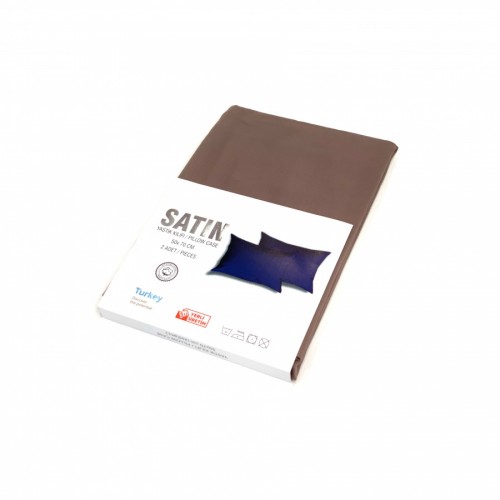 Наволочки  Karven сатин 50*70 (+5см) 2 шт E 019 кофейный