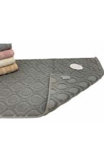 Коврик для ног Карвен "TILE" 50*80 махра KV 434 gri
