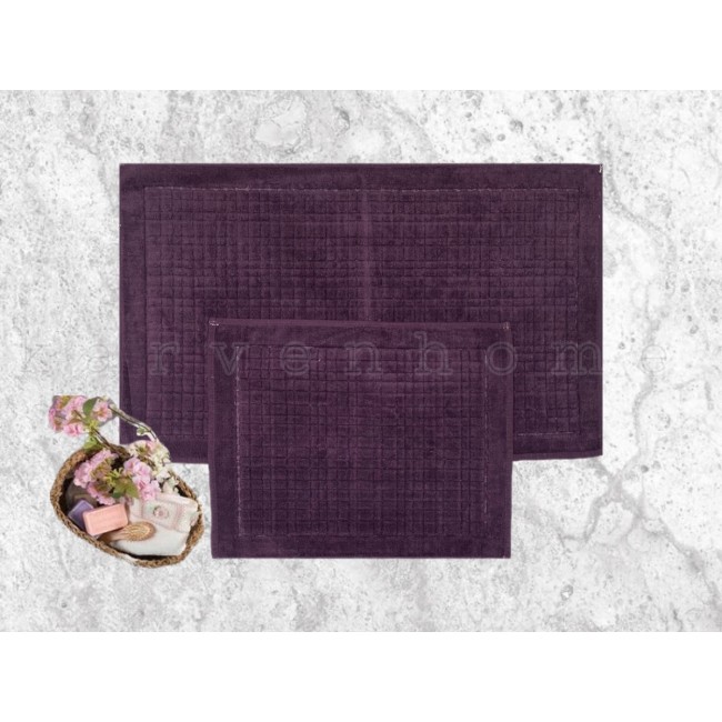 Набор ковриков для ванной Карвен EKOSE KV 424 mor/фиолетовый