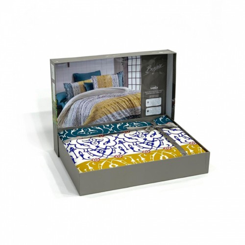 Постельное белье "Sarev Bazaar"ранфорс евро"VARUNA" v1 (Акция)