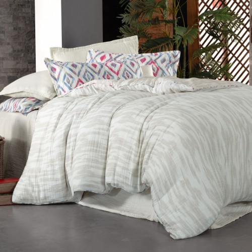 Постельное белье Sarev Mood Comfort муслин евро N339 MAYORKA v1/Mavi