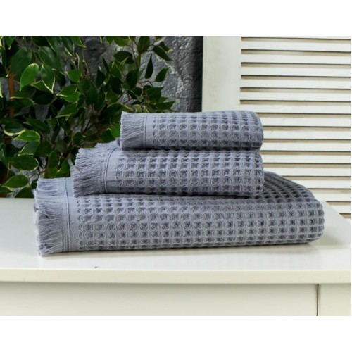Набор полотенец Karven "WAFFLE" вафля,penye 40*60/60*90/90*150 HS 1715 gri/серый