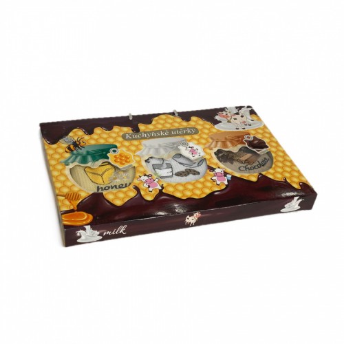 Набор полотенец кухонный NILTEKS "АССОРТИ" вафля 40*60 3 шт.НМ 758 v7