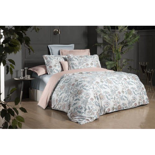 Постельное белье "Sarev" тенсель семейное LAMINA v1/Pembe