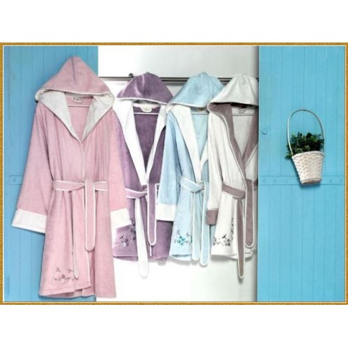 Халат "Коронет" жен. с капюшоном (M/L/XL) В 359 (Акция)