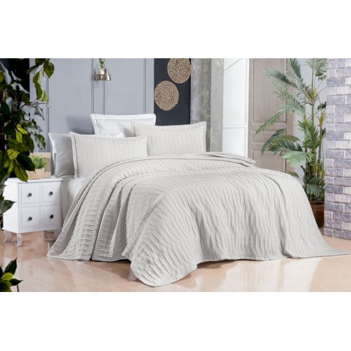 Комплект SAREV "DORIS"(покрывало +наволочка) 1.5 спальн 2 предмета Y 878 v2 bej/бежевый