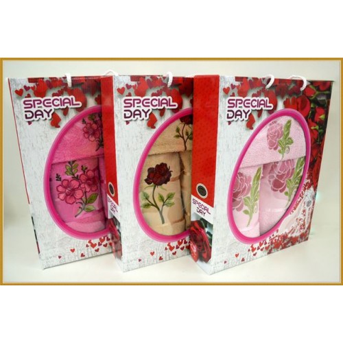 Набор полотенец Карвен "SPECIAL DAY" махра 30*50/50*90/70*140 HS 1413 (Акция)