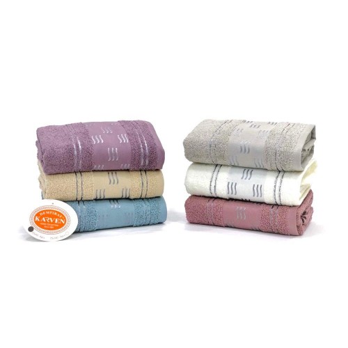 Полотенце Карвен Vip Cotton" Su " 50*90 6шт.махра Н 3181