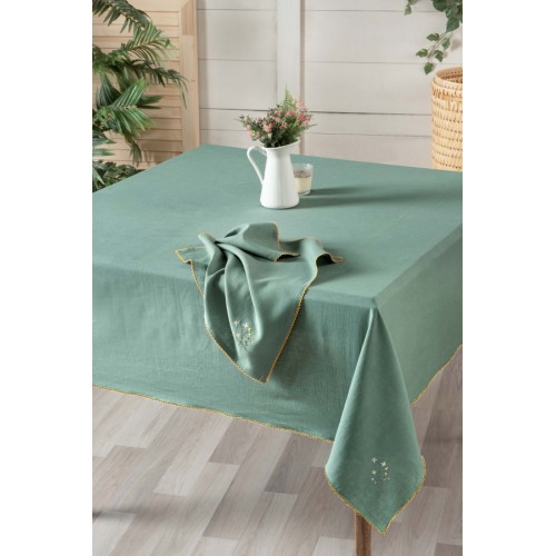 Салфетки SAREV 45*45 (2шт) лён М 825 SOLEN v 3/Yesil