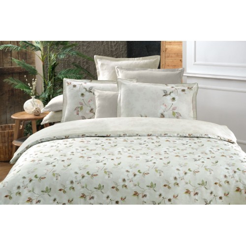 Постельное белье "Sarev"сатин евро N140 MILENA v1/Bej