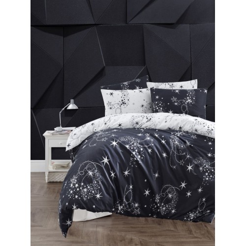 Постельное белье "Карвен" ранфорс 1,5 спальн. Glare Navy Blue