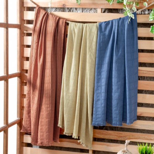 Полотенце Sarev 140*190 1шт. вафля H 1053 VESEMIR v3/Taba